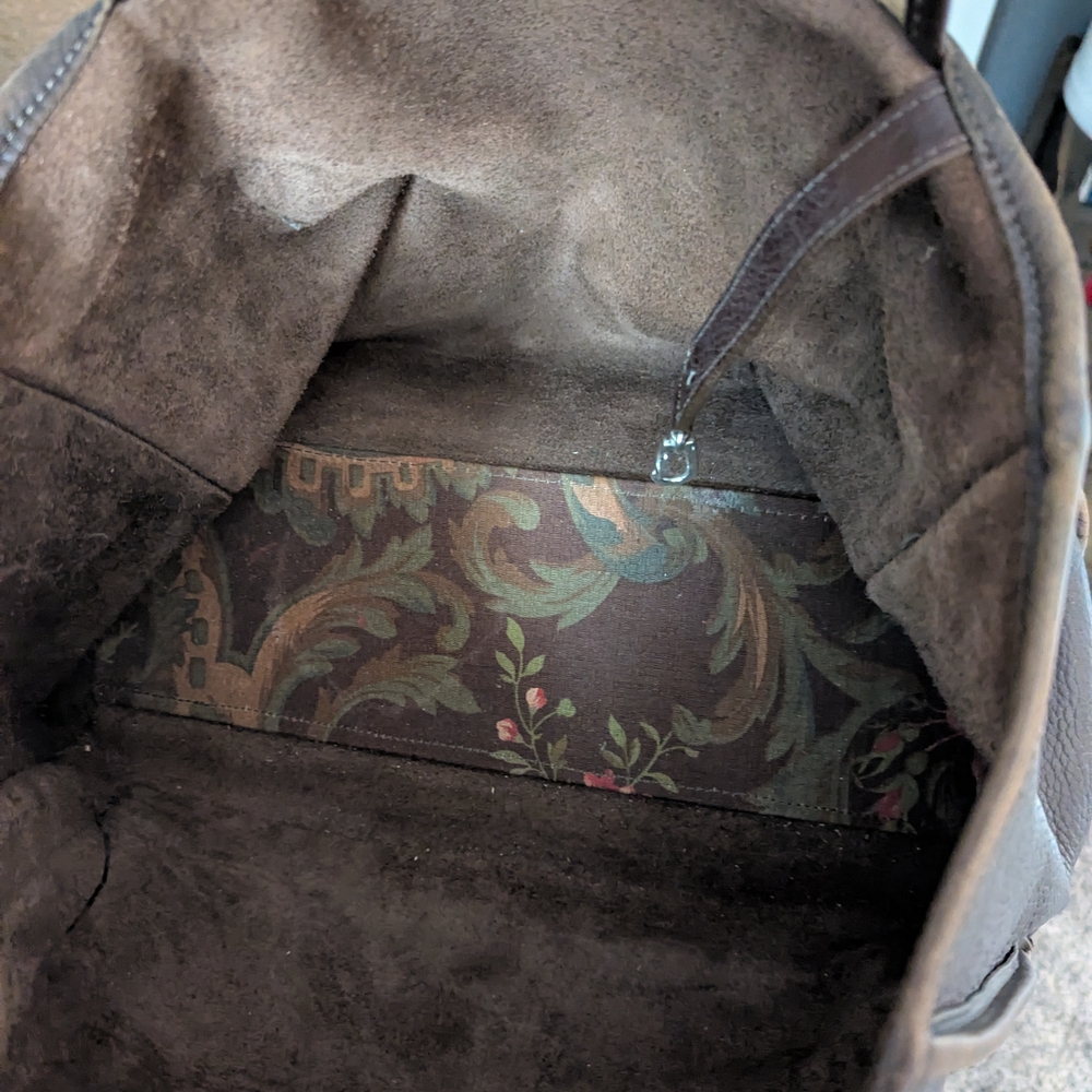 Brighton Brown Crocodile-Embossed Women's Bag - Picture 7 of 14